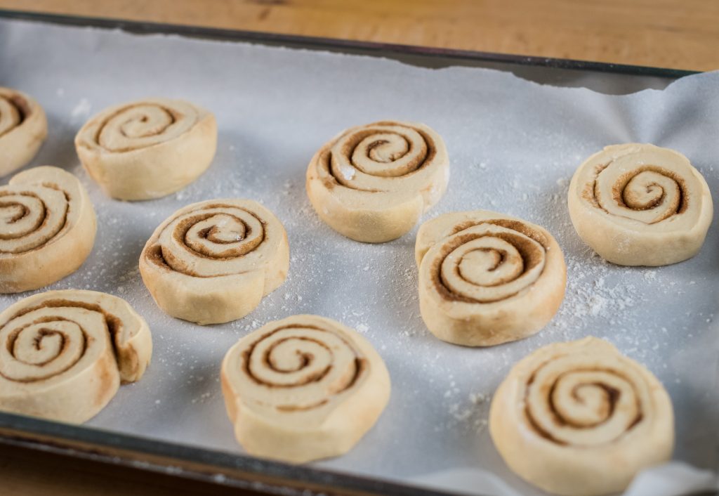 Elaboración de cinammon roll