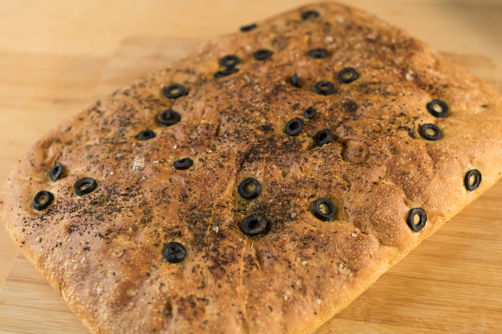  focaccia con aceitunas