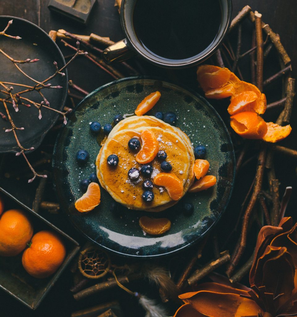 Tortitas con naranja