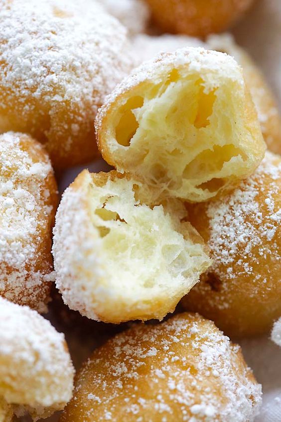 Interior buñuelos de cuaresma