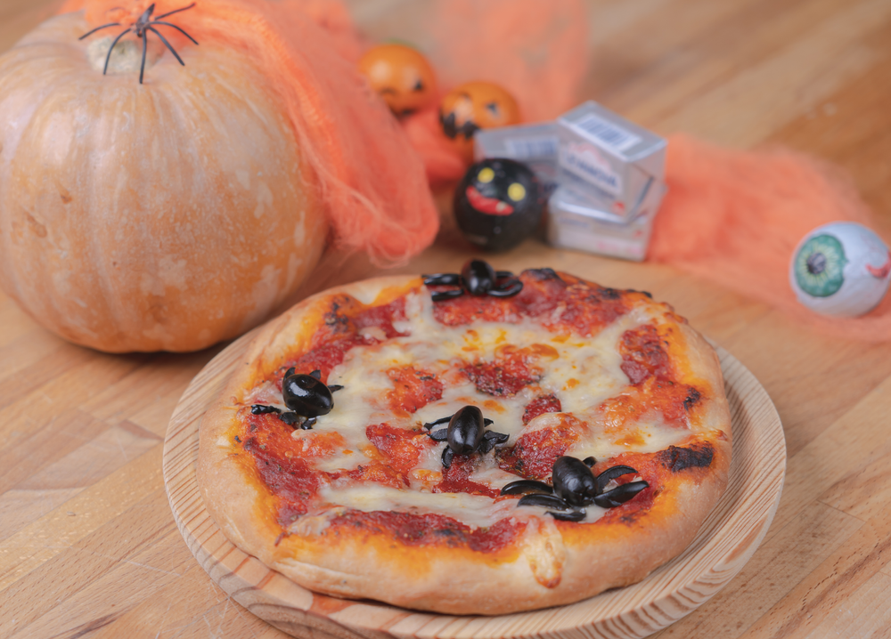 Receta de pizza casera con Levanova Especial Halloween