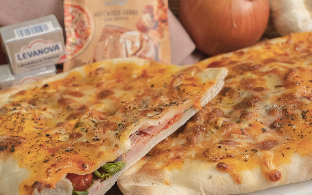 Calzone de jamón y queso