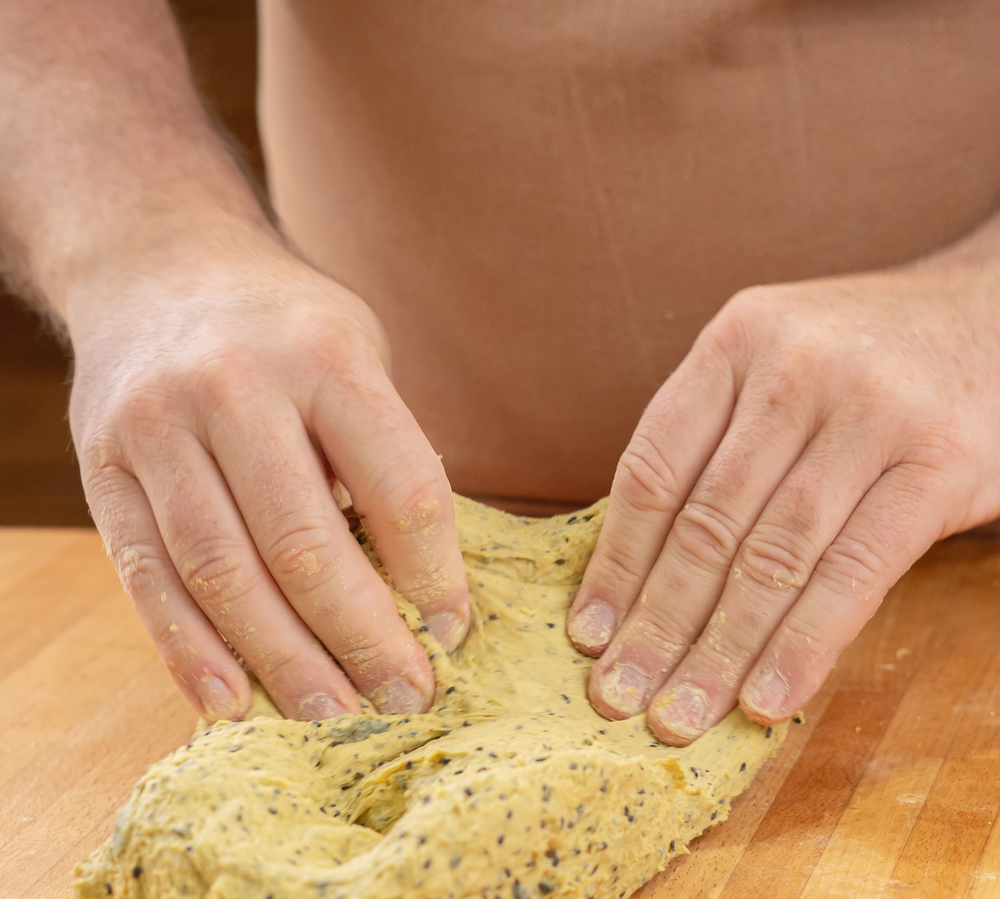 Elaboración de la masa del pan de curry
