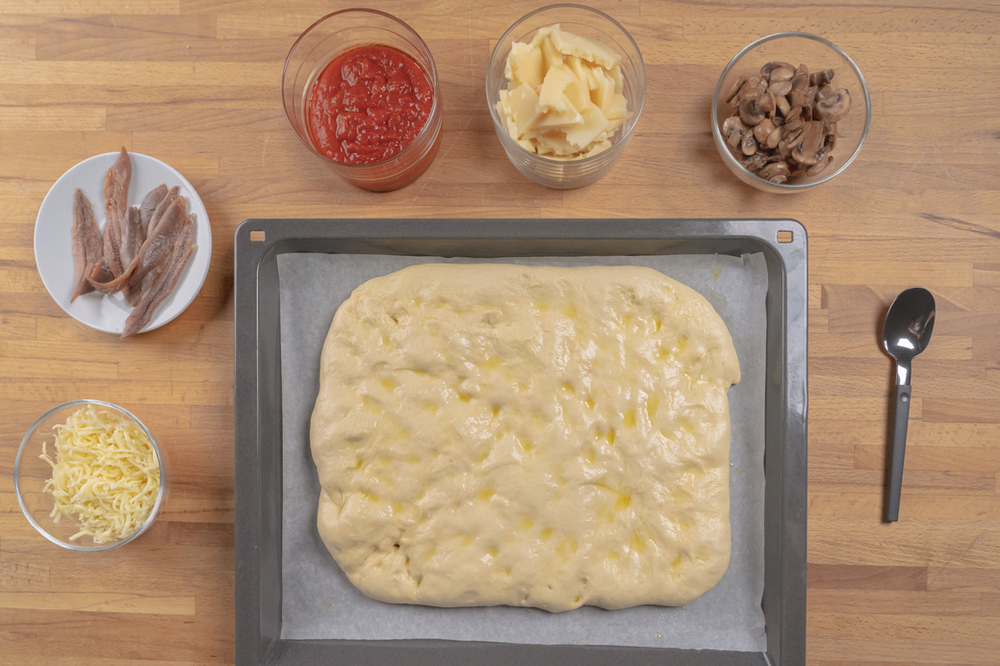 Ingredientes para usar en la masa