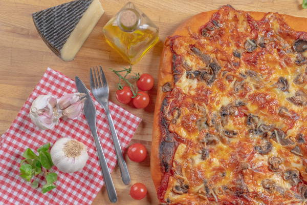 Receta de pizza siciliana