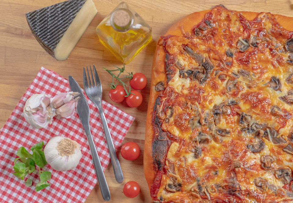 Receta de pizza siciliana