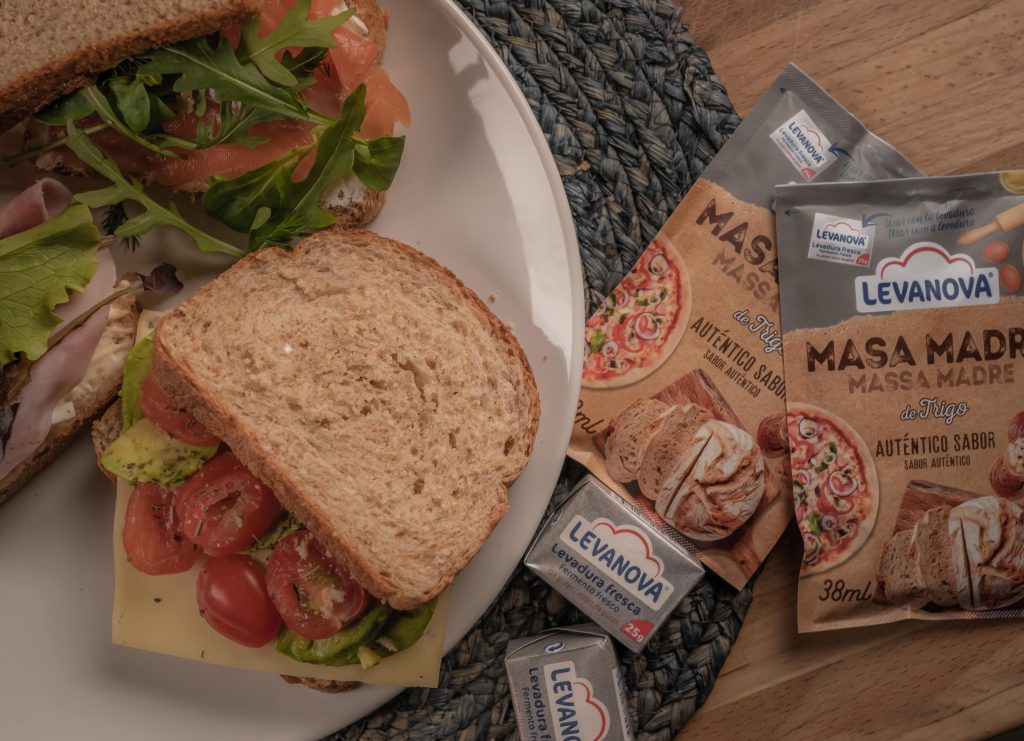 Receta de sándwich con pan de molde integral 