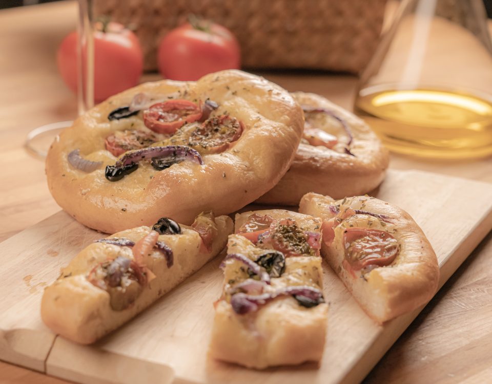 Mini focaccias caseras de Levanova